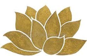 lotus flower gold