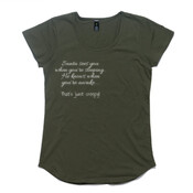 Womens See's you Sleeping Mali Boutique Capped Sleeve Tee