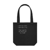 Homewares Gone to a Rave Canvas Bag 